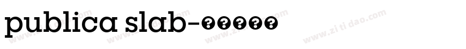 publica slab字体转换